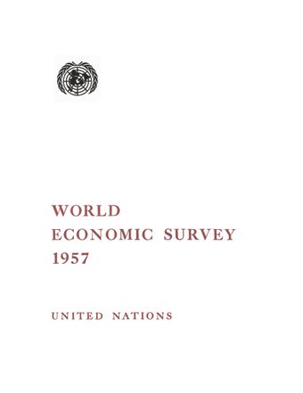 image of World Economic Survey 1957