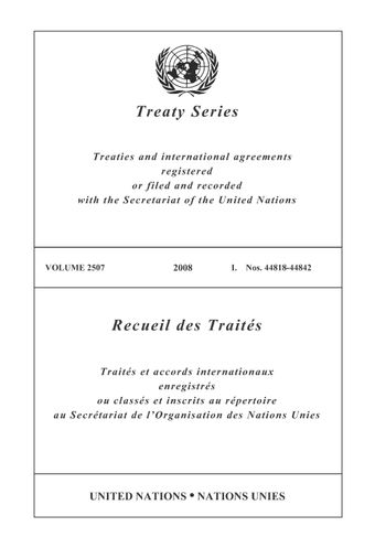 image of Treaty Series 2507