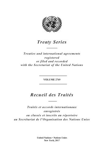 image of Treaty Series 2769