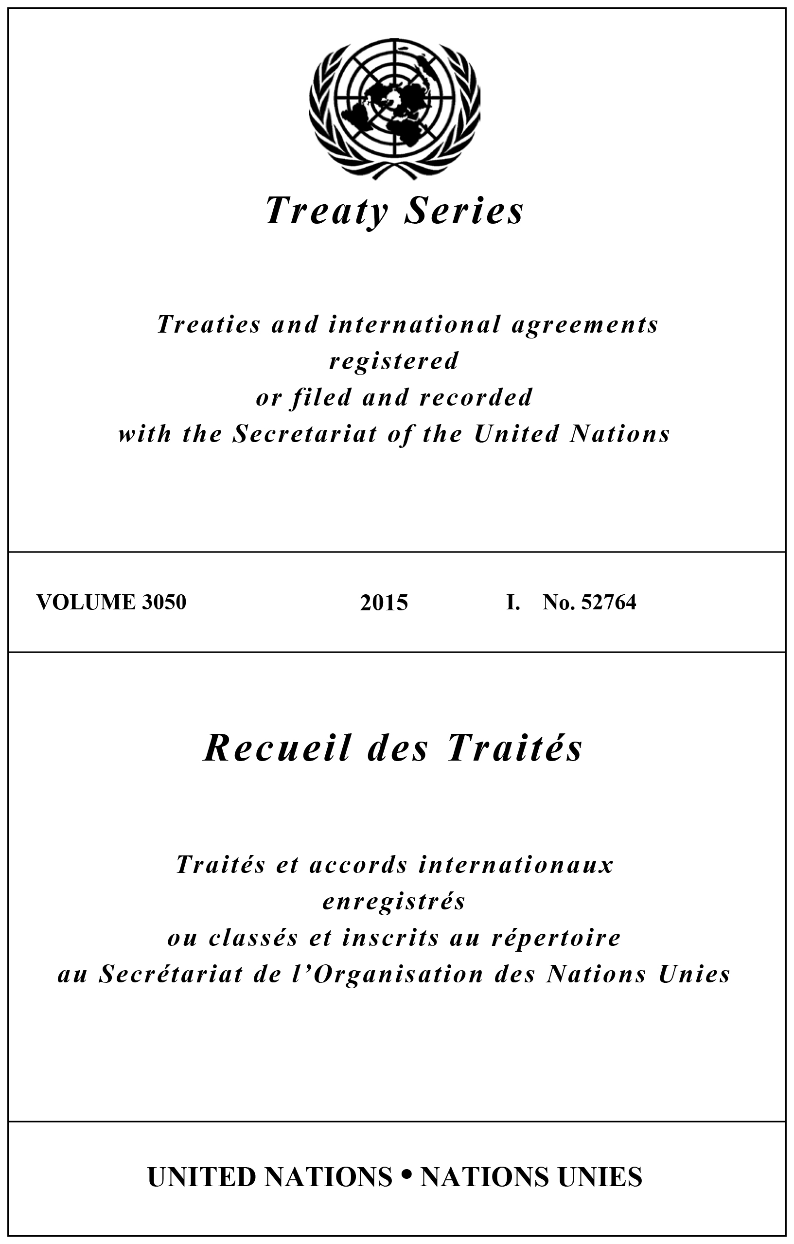 image of Treaty Series 3050