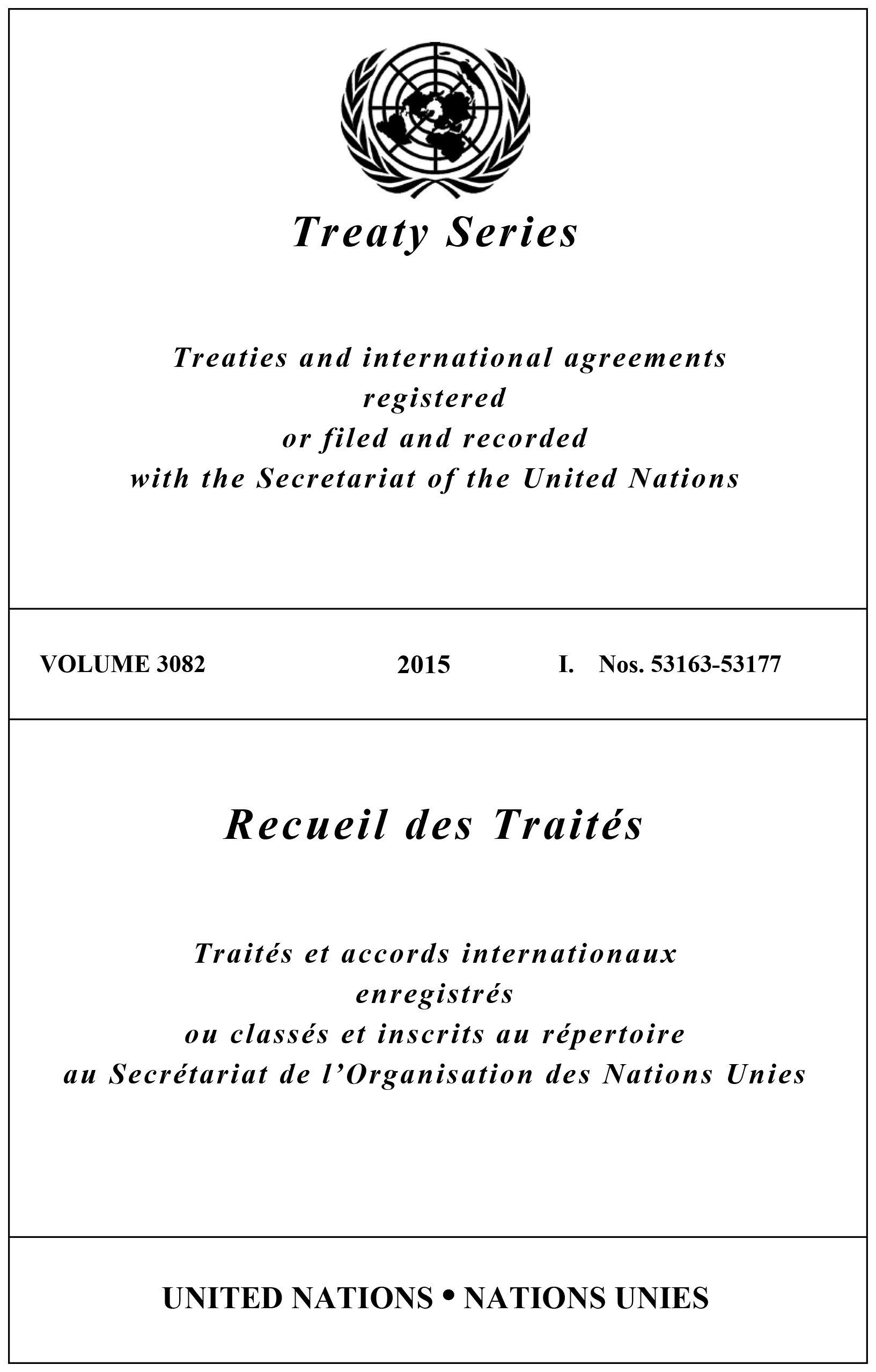 image of Treaty Series 3082