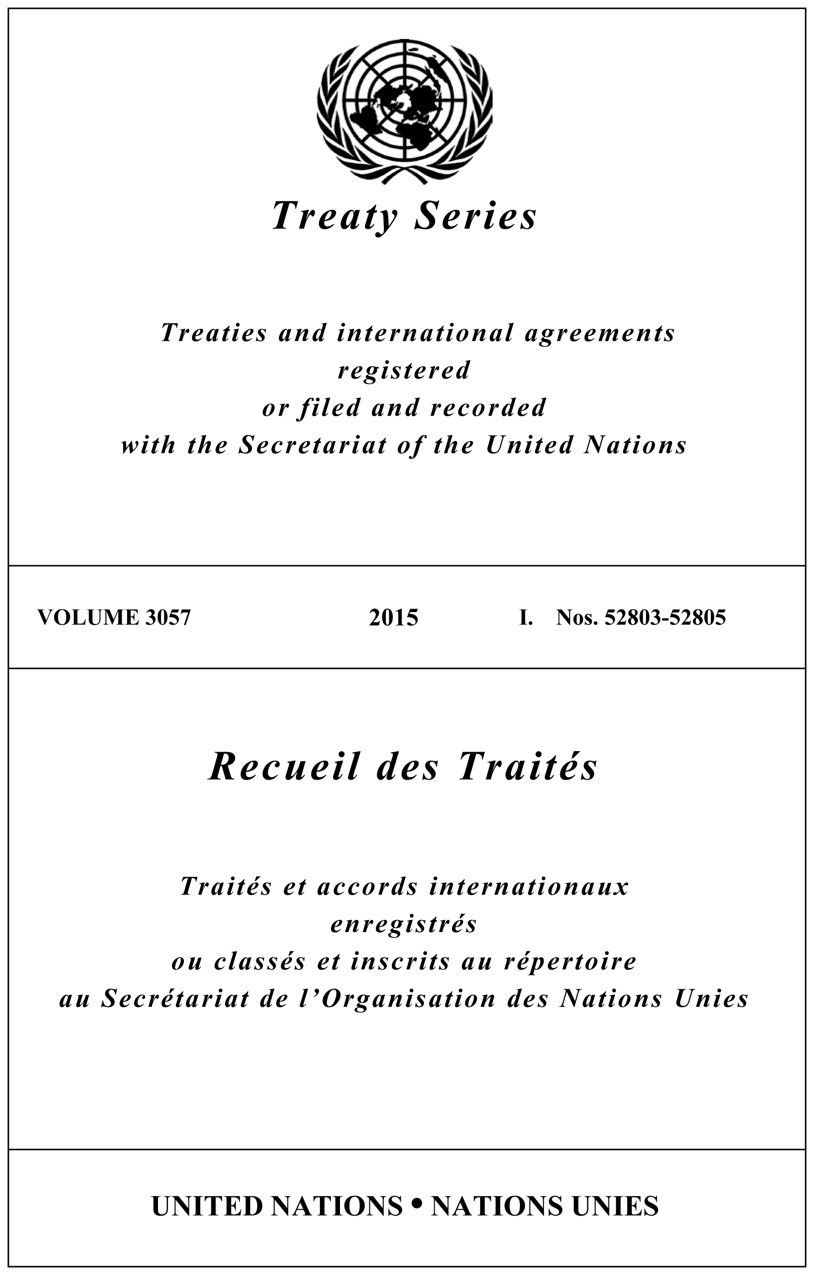 image of Treaty Series 3057