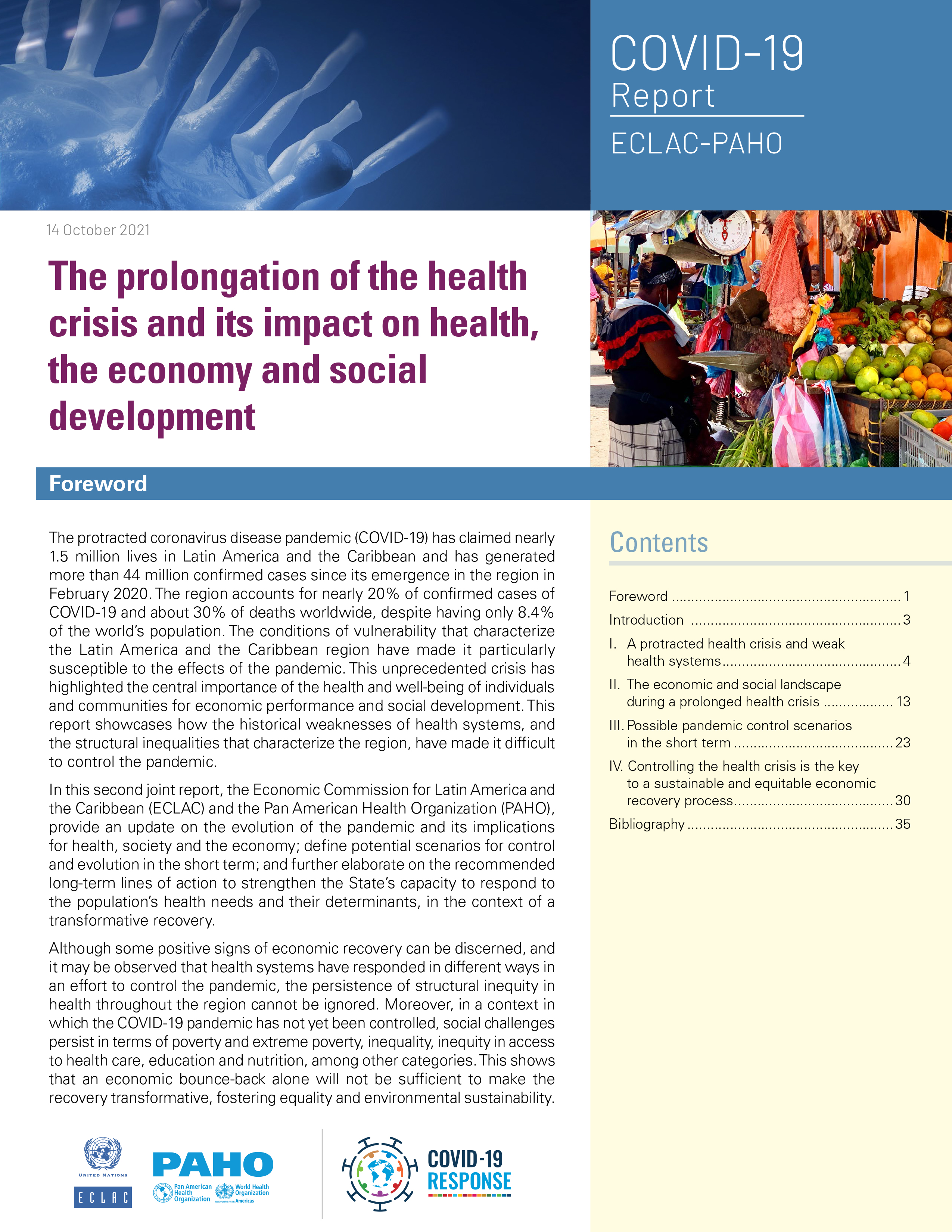 image of The Prolongation of the Health Crisis and Its Impact on Health, The Economy and Social Development