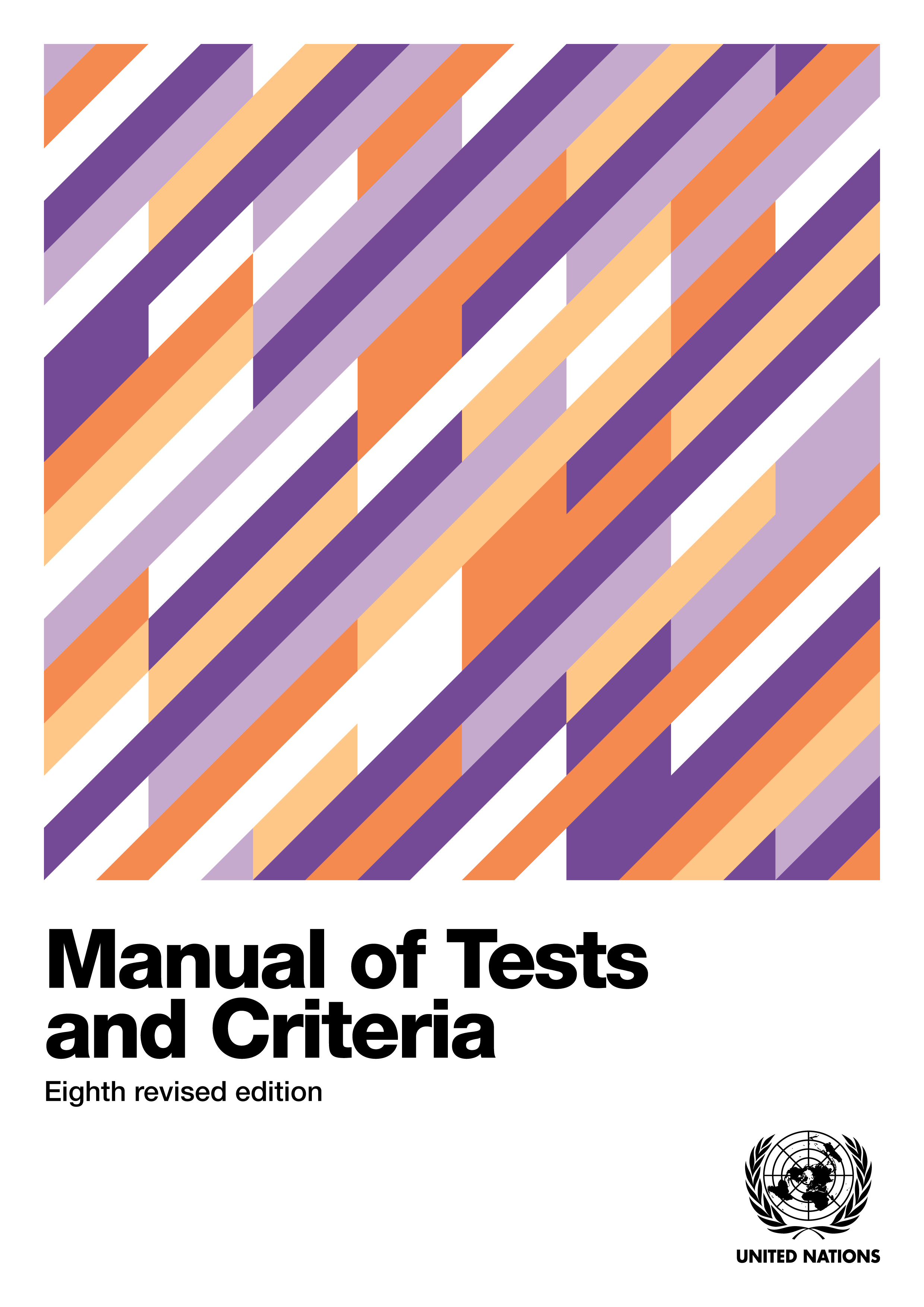 image of Manual of Tests and Criteria - Eighth Revised Edition
