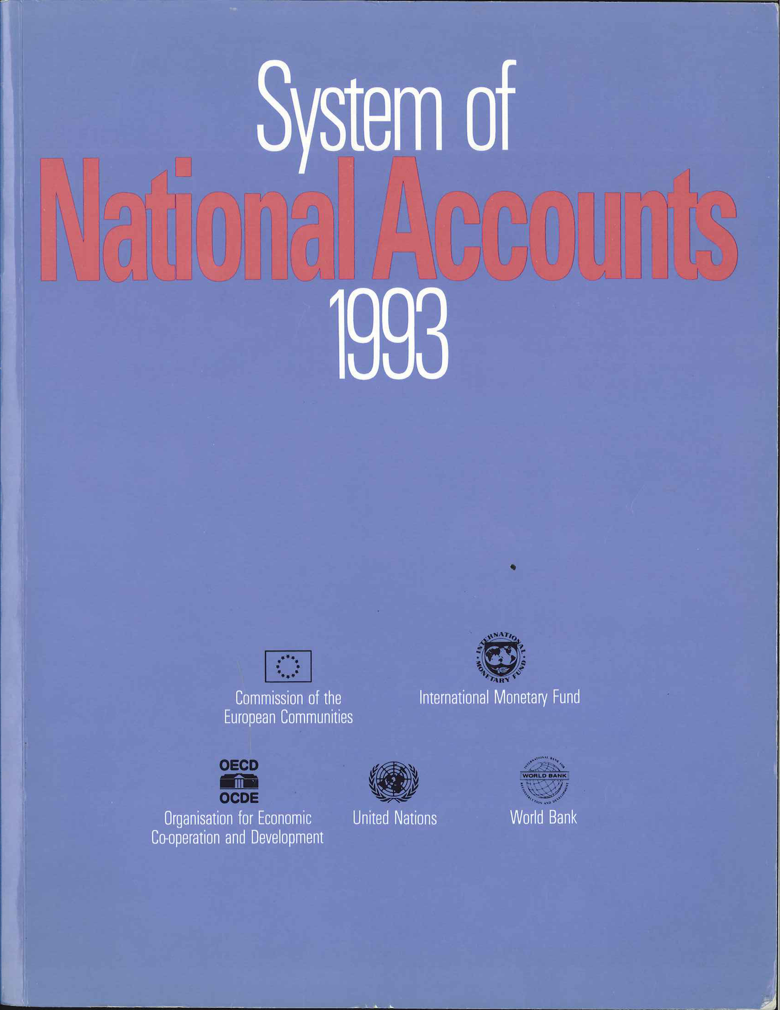 image of System of National Accounts 1993