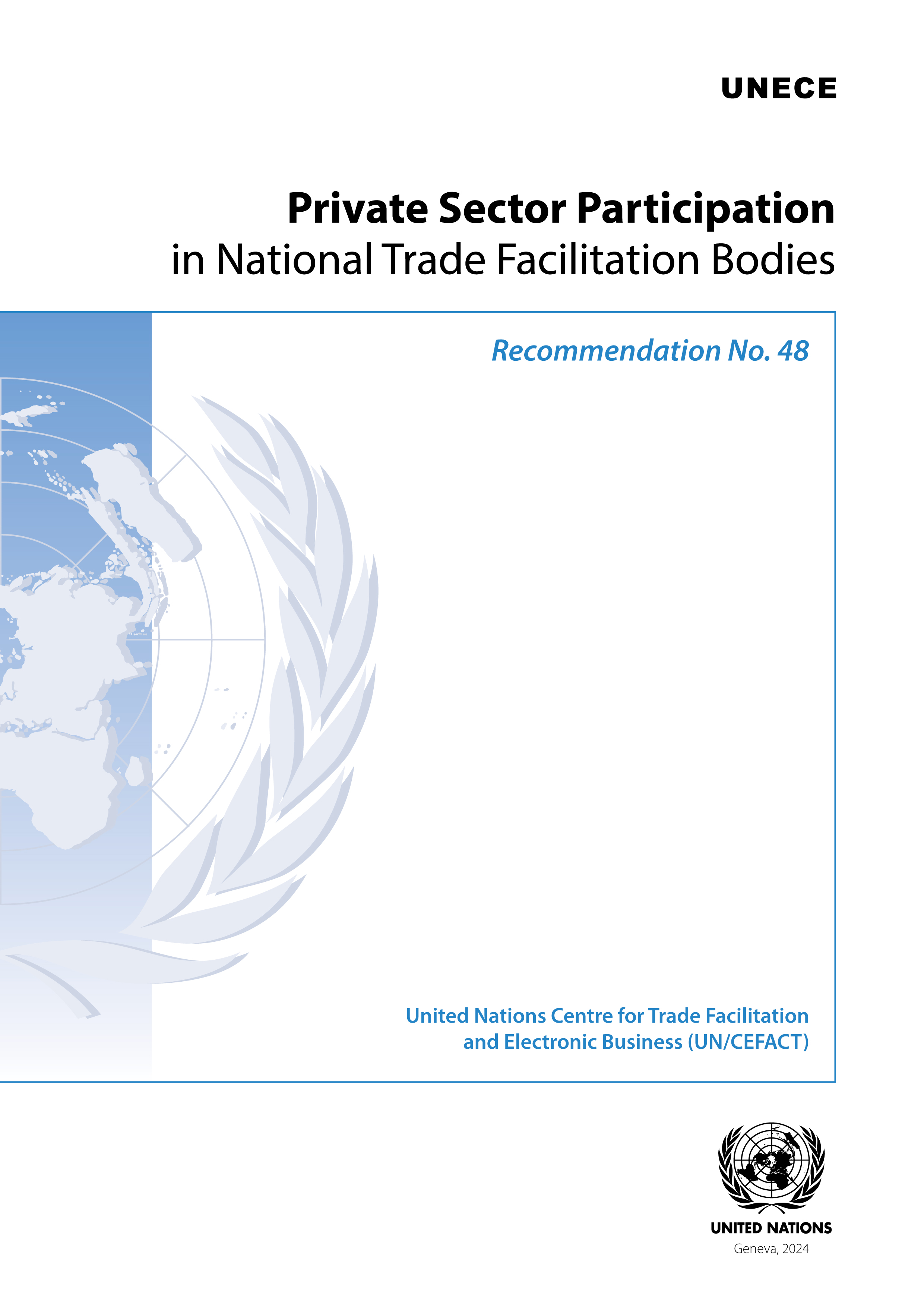 image of Recommendation No. 48: Private Sector Participation in National Trade Facilitation Bodies