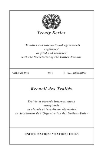 image of Treaty Series 2729