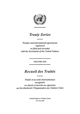 image of Treaty Series 1653