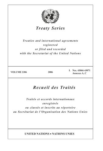 image of Treaty Series 2386