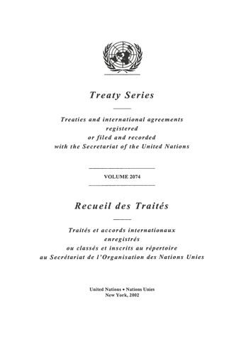 image of Treaty Series 2074