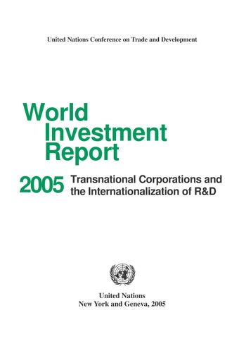 image of World Investment Report 2005