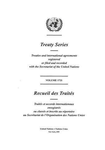 image of Treaty Series 1721