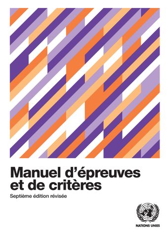 image of Manuel d'épreuves et de critères — Septième édition révisée