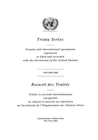 image of Treaty Series 2068
