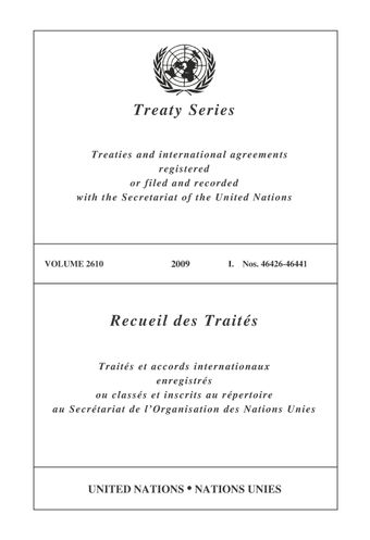 image of Recueil des Traités 2610