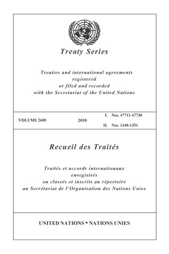 image of Treaty Series 2688