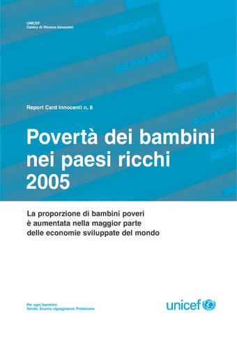 image of Povertà dei Bambini nei Paesi Ricchi 2005