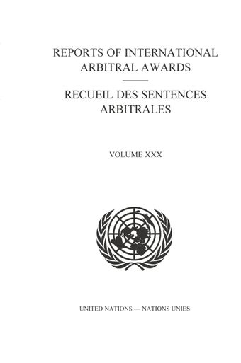 image of Recueil des sentences arbitrales, vol. XXX