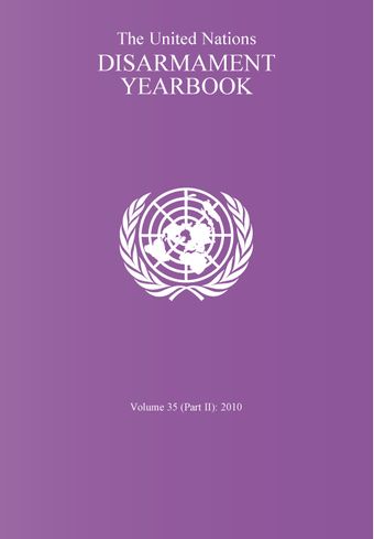 image of United Nations Disarmament Yearbook 2010: Part II