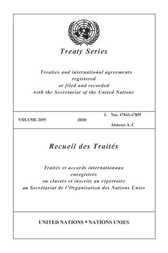 image of Treaty Series 2695