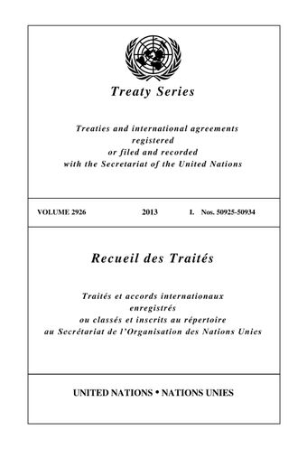 image of Treaty Series 2926