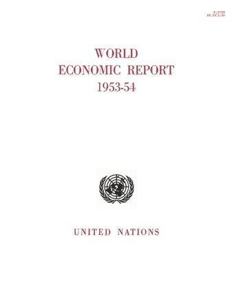image of World Economic Report 1953–1954