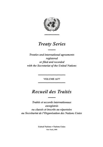 image of Treaty Series 1677