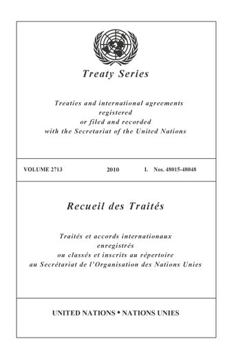 image of Treaty Series 2713