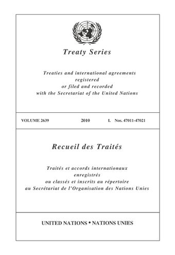 image of Recueil des Traités 2639