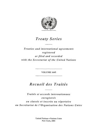 image of Treaty Series 1645