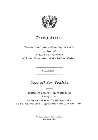 image of Treaty Series 1644