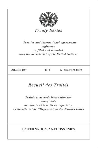 image of Treaty Series 2687