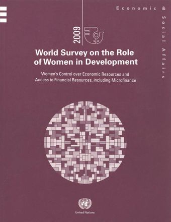 image of World Survey on the Role of Women in Development 2009