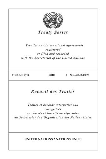 image of Treaty Series 2714
