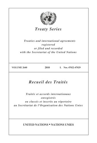 image of Treaty Series 2640