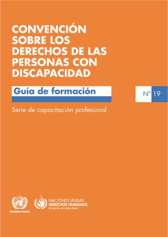 image of Convención sobre los Derechos de las Personas con Discapacidad Guía de Formación