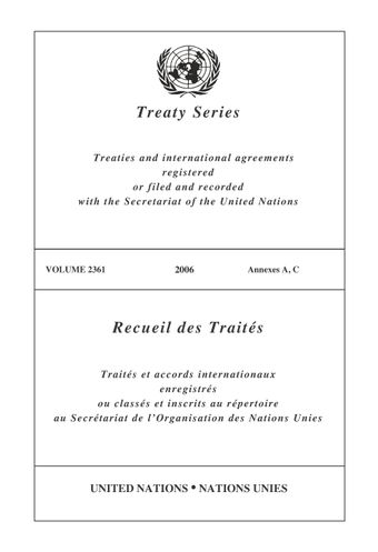 image of Treaty Series 2361