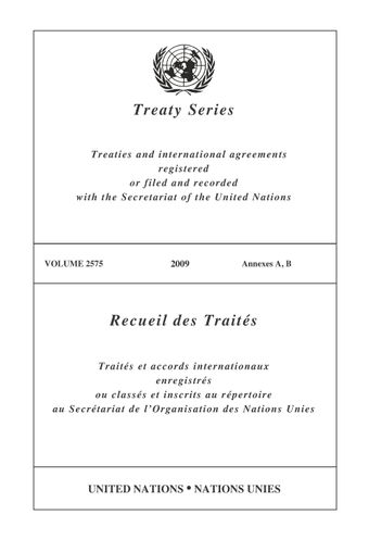 image of Treaty Series 2575