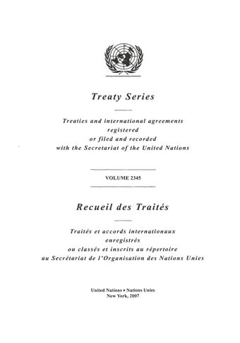 image of Recueil des Traités 2345