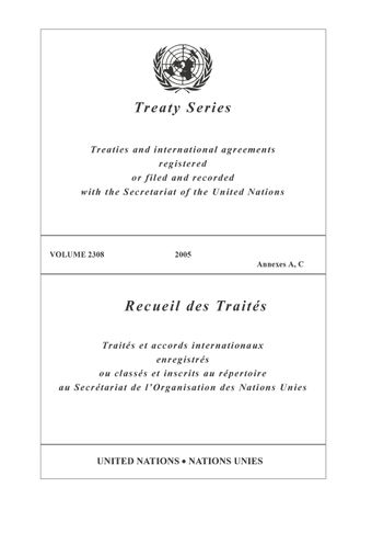 image of Recueil des Traités 2308