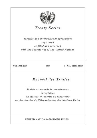 image of Recueil des Traités 2309