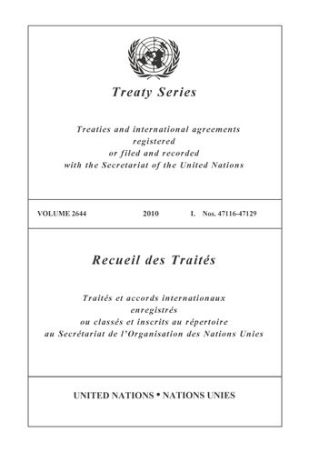 image of Recueil des Traités 2644