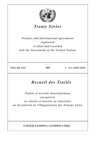 image of Treaty Series 2333