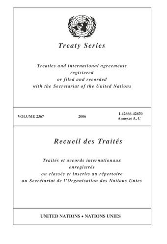 image of Recueil des Traités 2367