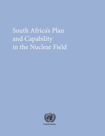 image of South Africa's Plan and Capability in the Nuclear Field