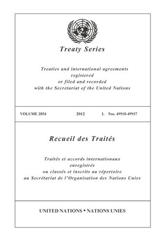 image of Treaty Series 2854