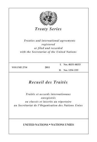 image of Recueil des Traités 2734