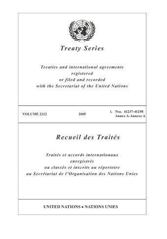 image of Treaty Series 2312