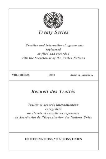 image of Recueil des Traités 2685