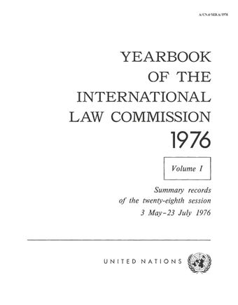image of Yearbook of the International Law Commission 1976, Vol. I